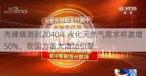 壳牌猜测到2040年液化天然气需求将激增50%，我国为最大增加引擎-第3张图片-