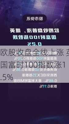 欧股收盘全线上涨 英国富时100指数涨1.5%-第1张图片-