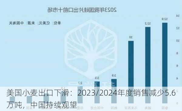 美国小麦出口下滑：2023/2024年度销售减少5.6万吨，中国持续观望-第3张图片-