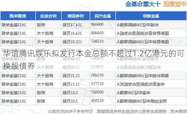 华谊腾讯娱乐拟发行本金总额不超过1.2亿港元的可换股债券-第2张图片-