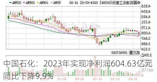 中国石化：2023年实现净利润604.63亿元 同比下降9.9%-第1张图片-