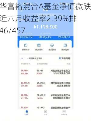 银华富裕混合A基金净值微跌，近六月收益率2.39%排名46/457-第3张图片-