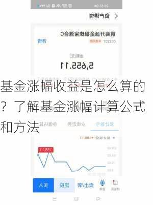 基金涨幅收益是怎么算的？了解基金涨幅计算公式和方法-第1张图片-