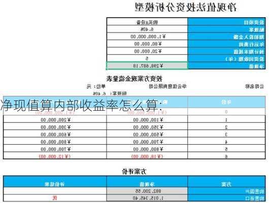 净现值算内部收益率怎么算:-第2张图片-