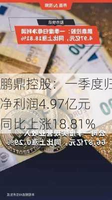 鹏鼎控股：一季度归母净利润4.97亿元 同比上涨18.81%-第2张图片-