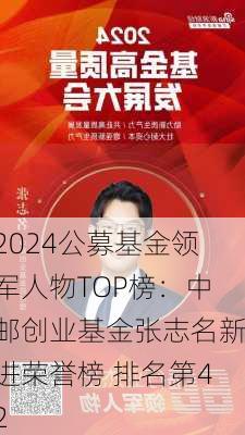 2024公募基金领军人物TOP榜：中邮创业基金张志名新进荣誉榜 排名第42-第1张图片-