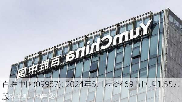 百胜中国(09987): 2024年5月斥资469万回购1.55万股