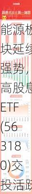 能源板块延续强势，高股息ETF(563180)交投活跃