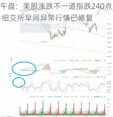 午盘：美股涨跌不一道指跌240点 纽交所早间异常行情已修复-第2张图片-