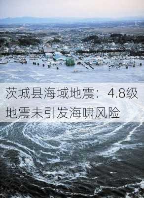 茨城县海域地震：4.8级地震未引发海啸风险-第1张图片-