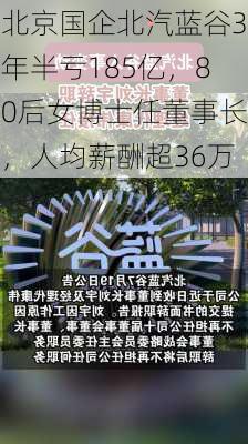 北京国企北汽蓝谷3年半亏185亿，80后女博士任董事长，人均薪酬超36万-第3张图片-