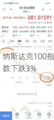 纳斯达克100指数下跌3%-第1张图片-