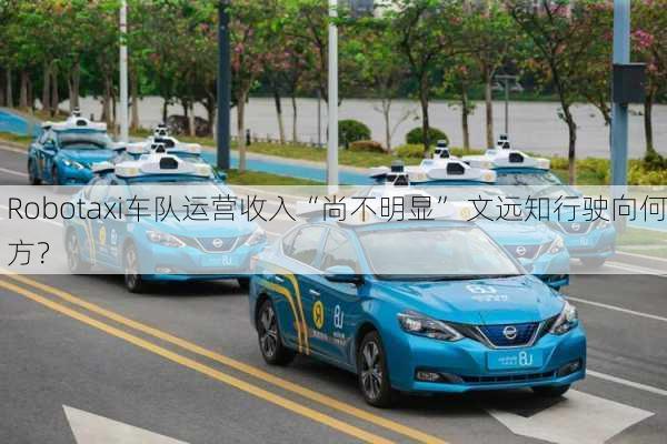 Robotaxi车队运营收入“尚不明显” 文远知行驶向何方？-第1张图片-