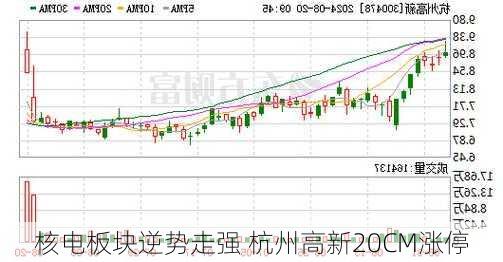 核电板块逆势走强 杭州高新20CM涨停-第1张图片-