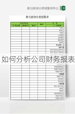 如何分析公司财务报表-第2张图片-