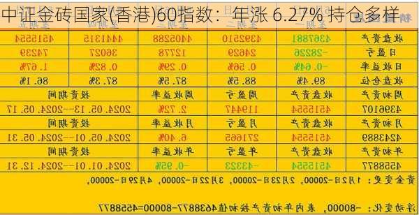 中证金砖国家(香港)60指数：年涨 6.27% 持仓多样-第1张图片-