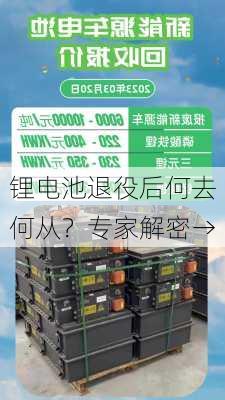 锂电池退役后何去何从？专家解密→-第1张图片-