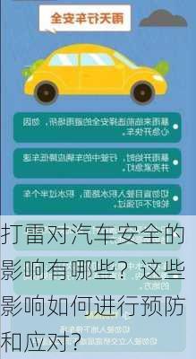 打雷对汽车安全的影响有哪些？这些影响如何进行预防和应对？-第1张图片-