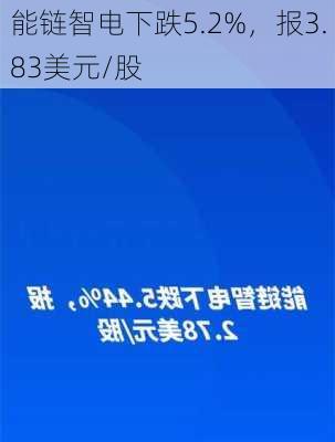 能链智电下跌5.2%，报3.83美元/股-第2张图片-