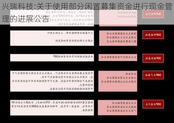 兴瑞科技:关于使用部分闲置募集资金进行现金管理的进展公告-第1张图片-