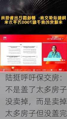 陆挺呼吁保交房：不是盖了太多房子没卖掉，而是卖掉太多房子但没盖完-第3张图片-