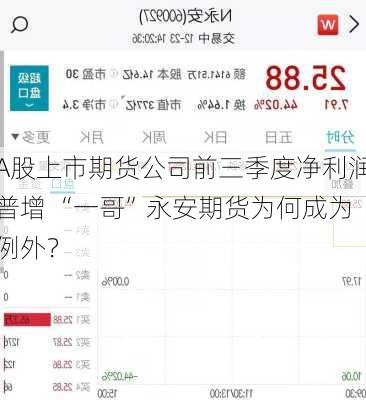 A股上市期货公司前三季度净利润普增 “一哥”永安期货为何成为例外？-第1张图片-