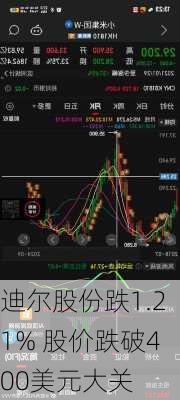 迪尔股份跌1.21% 股价跌破400美元大关-第1张图片-