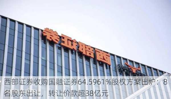 西部证券收购国融证券64.5961%股权方案出炉：8名股东出让，转让价款超38亿元-第3张图片-