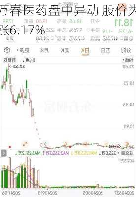 万春医药盘中异动 股价大涨6.17%-第2张图片-