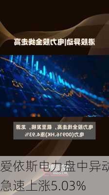 爱依斯电力盘中异动 急速上涨5.03%