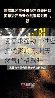 受需求强劲、供应担忧影响 欧洲天然气价格飙升-第2张图片-